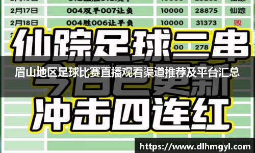 眉山地区足球比赛直播观看渠道推荐及平台汇总